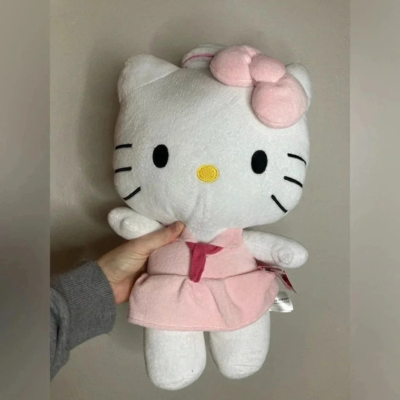 Hello Kitty Other - NWT Hello Kitty White and Pink Extra Large 17” Plush